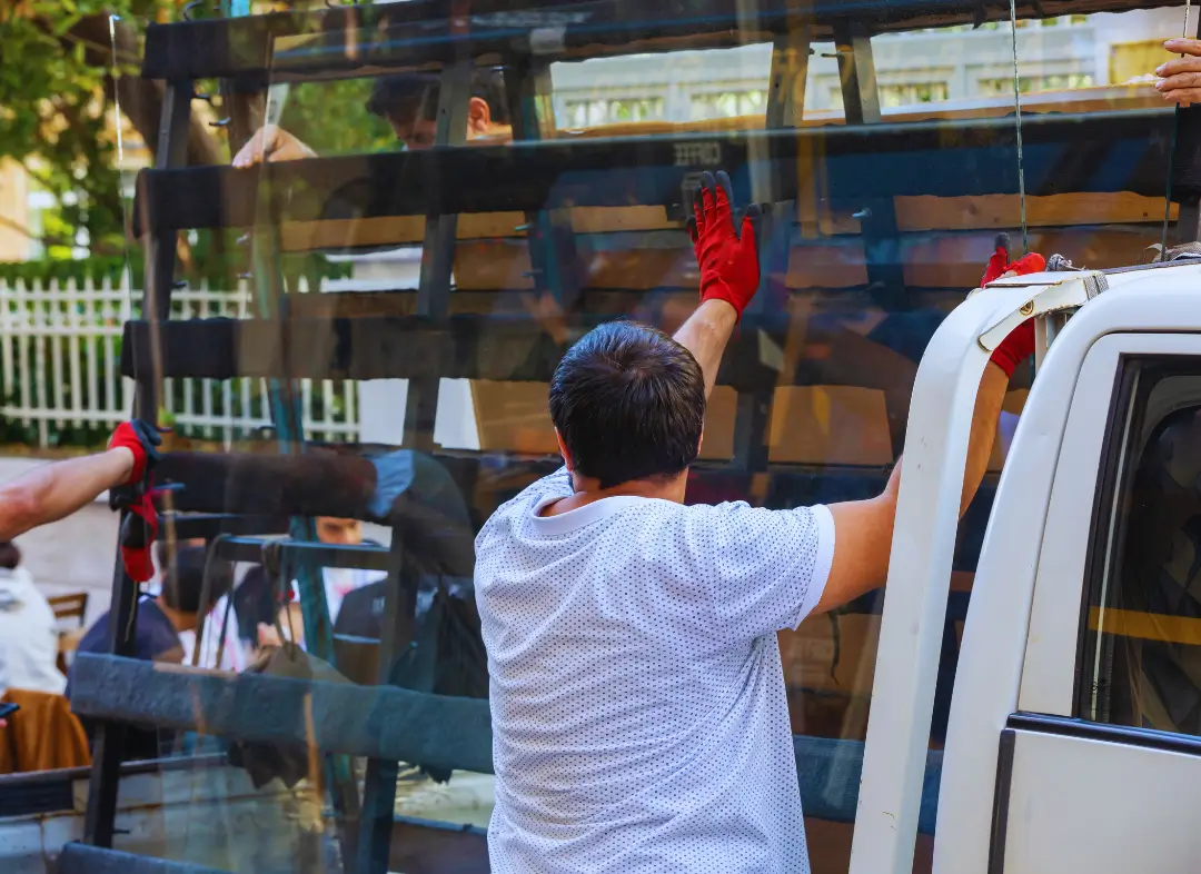 Remplacement de vitrine magasin Saint-Martin-de-Valgalgues